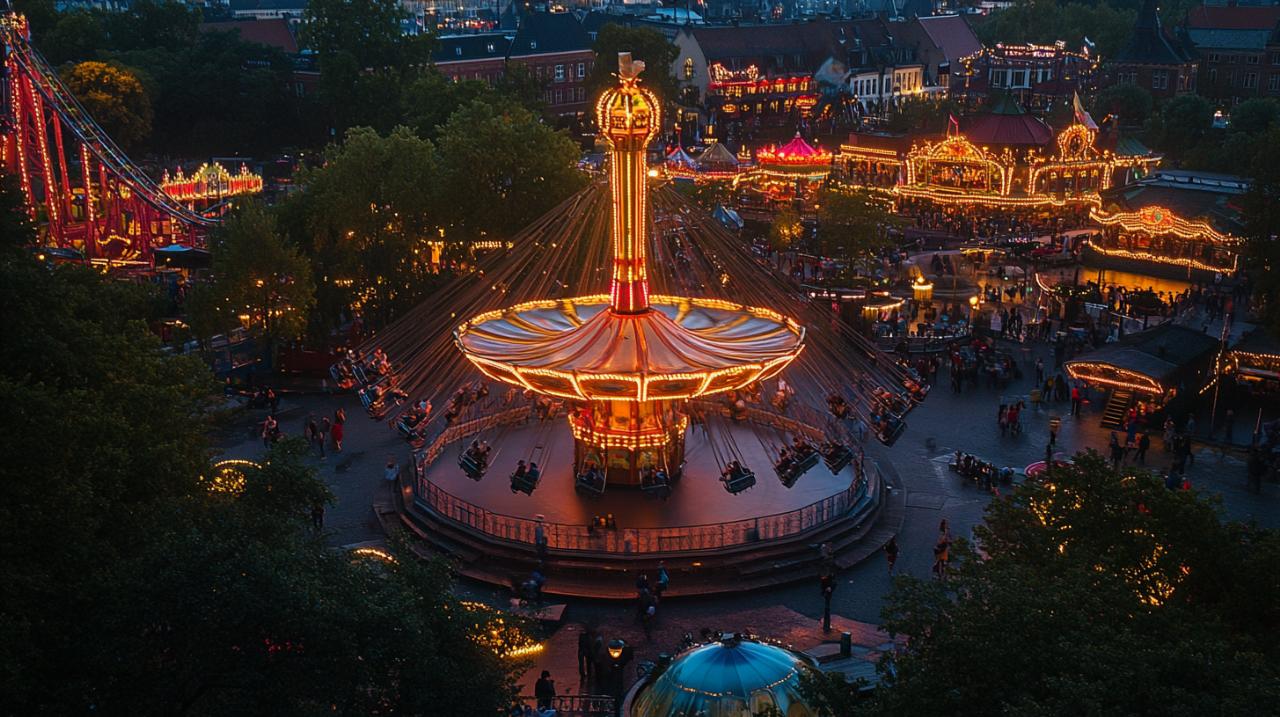 Découvrez le charme du parc d’attraction de Copenhague en plein cœur de la ville